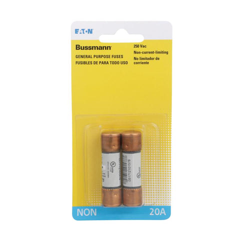 Bussmann 20 amps One Time Fuse 2 pk (Pack of 5)