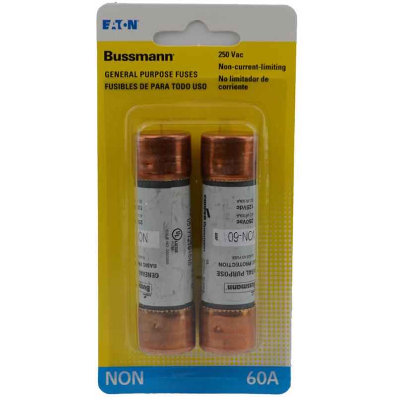Bussmann 60 amps One Time Fuse 2 pk (Pack of 5)