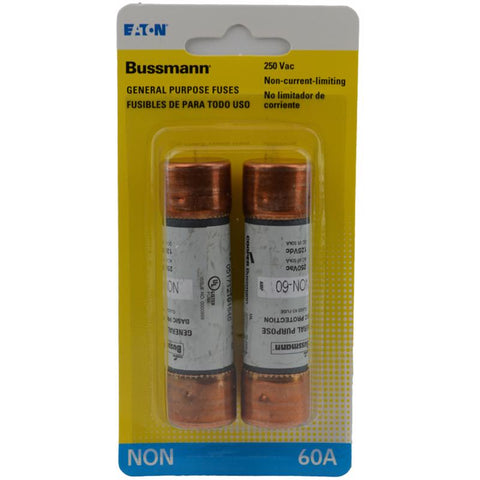 Bussmann 60 amps One Time Fuse 2 pk (Pack of 5)