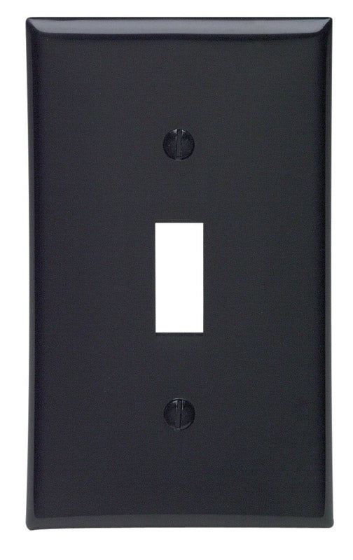 Placa de pared Leviton negra de nailon para interruptor de palanca, 1 unidad