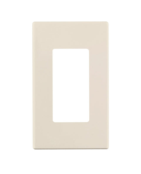 Leviton Almond 1 gang Polycarbonate Decorator Wall Plate 1 pk