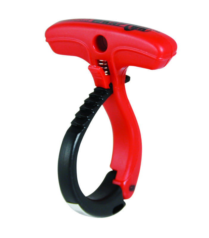 Organizador de cables de plástico negro/rojo Gardner Bender de 2 pulg. de diámetro x 2,5 pulg. de largo