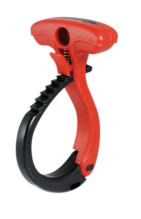 Organizador de cables de plástico negro/rojo Gardner Bender de 3 pulg. de diámetro x 2,75 pulg. de largo