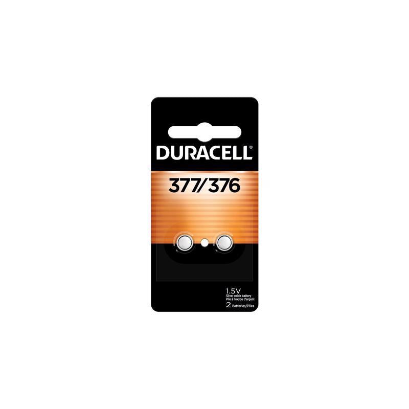 Duracell Silver Oxide 376/377 1.5 V 0.02 mAh Electronic/Watch Battery 2 pk (Pack of 6)