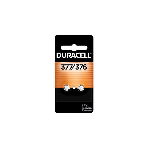 Duracell Silver Oxide 376/377 1.5 V 0.02 mAh Electronic/Watch Battery 2 pk (Pack of 6)
