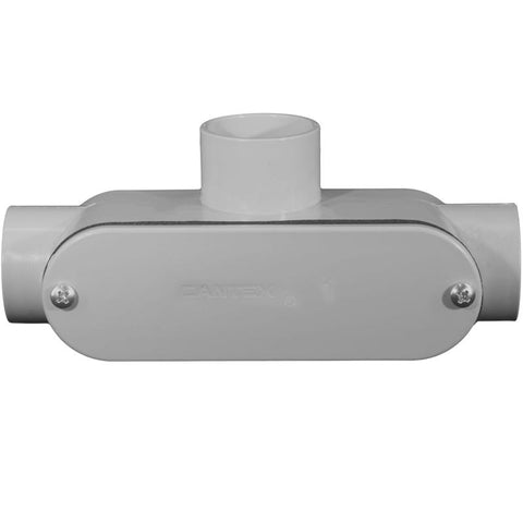 Cantex 1 in. D PVC Conduit Body For PVC 1 pk