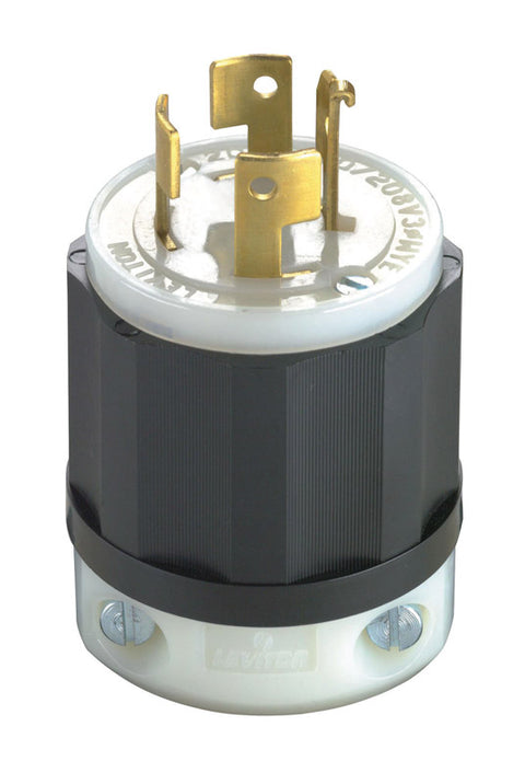 Leviton Industrial Nylon Non-Grounding Plug Non-NEMA 4 Pole 4 Wire