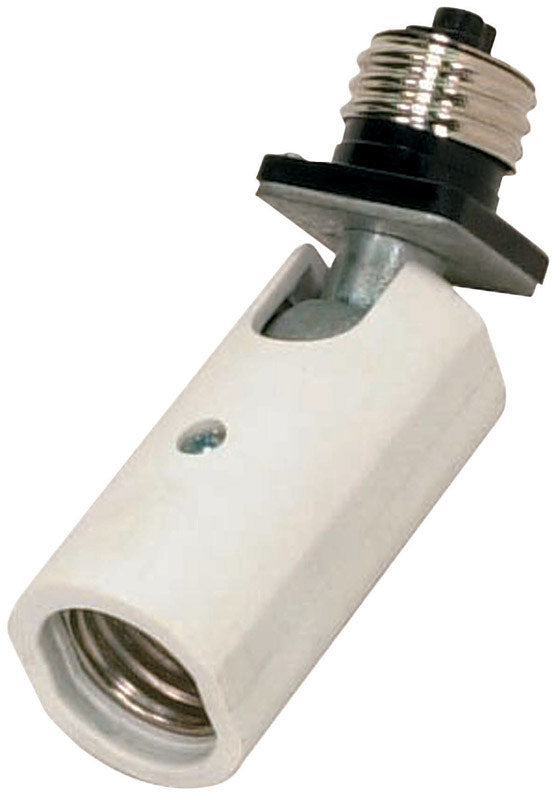 Adaptador de casquillo medio de plástico Satco, 1 ud.