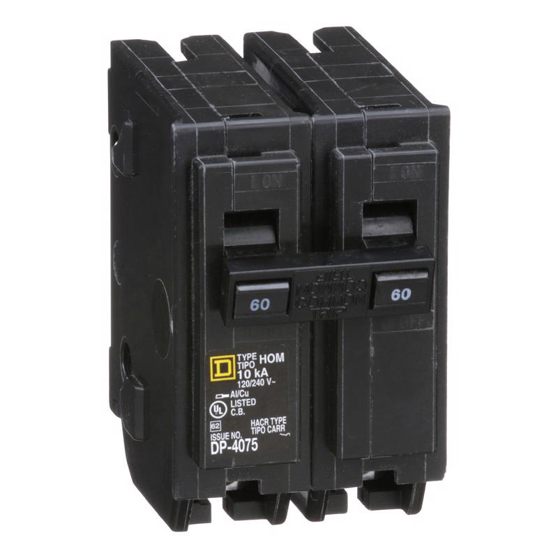 Interruptor automático enchufable de 2 polos y 60 amperios Square D HomeLine