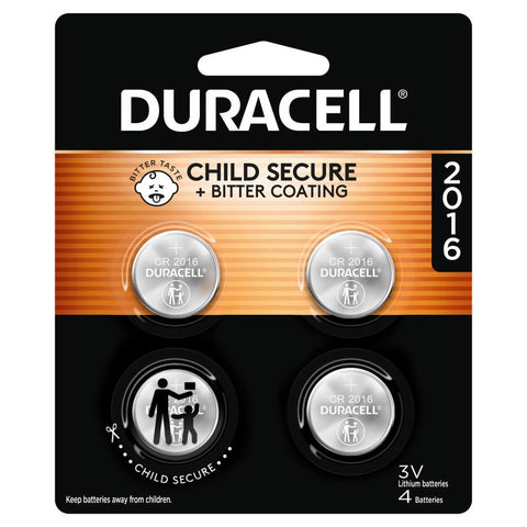 Duracell Lithium Coin DL2016/CR2016 3 V Security and Electronic Battery 1 pk (Pack of 6)