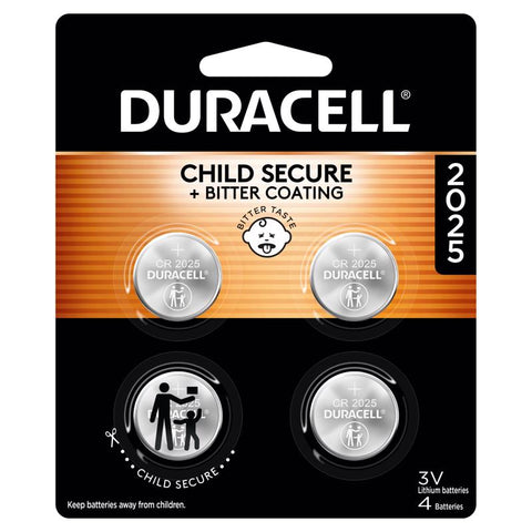 Duracell Lithium Coin 2025 3 V Security and Electronic Battery 4 pk (Pack of 6)