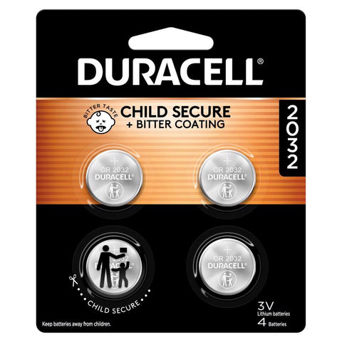 Duracell Lithium Coin 2032 3 V 225 mAh Security and Electronic Battery 4 pk (Pack of 6)