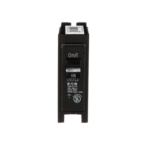 Eaton 15 amps Plug In Single Pole Circuit Breaker