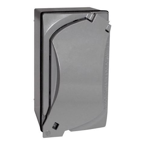 Sigma Engineered Solutions Rectangle Die-Cast Metal 1 gang 4.58 in. H X 2.83 in. W Duplex Outlet Kit