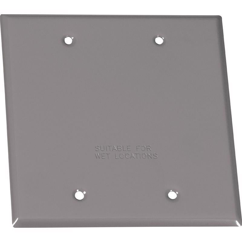 Cubierta plana de caja de doble ganga de 4,49 pulg. de alto x 4,49 pulg. de ancho de acero estampado cuadrado de Sigma Engineered Solutions