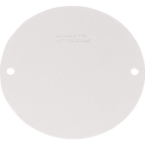 Sigma Engineered Solutions Round Stamped Steel 4.13 in. H X 4.13 in. W Flat Box Cover