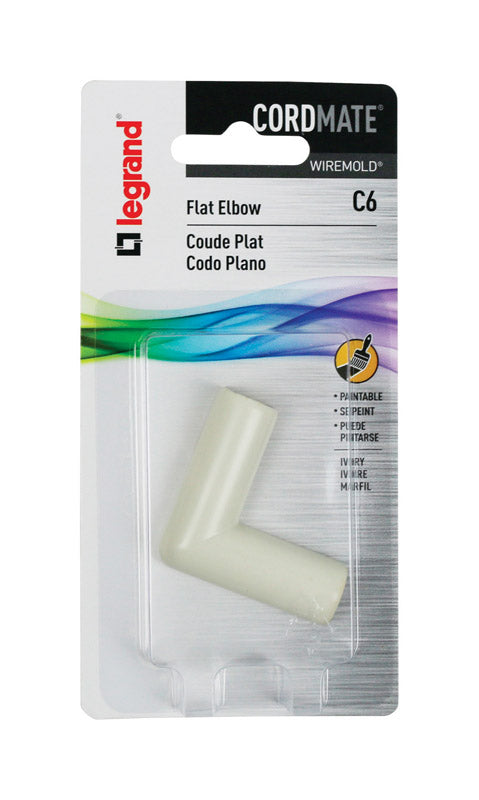 Legrand Cordmate 2 3/4 in. D Plastic Electrical Conduit Elbow For AC, MC and RWFMC Cable 1 pk (Pack of 10)