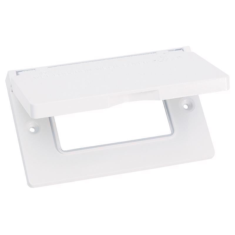 Sigma Engineered Solutions Metal fundido rectangular 1 grupo 2.83 pulg. de alto x 4.57 pulg. de ancho Horizontal GFCI C