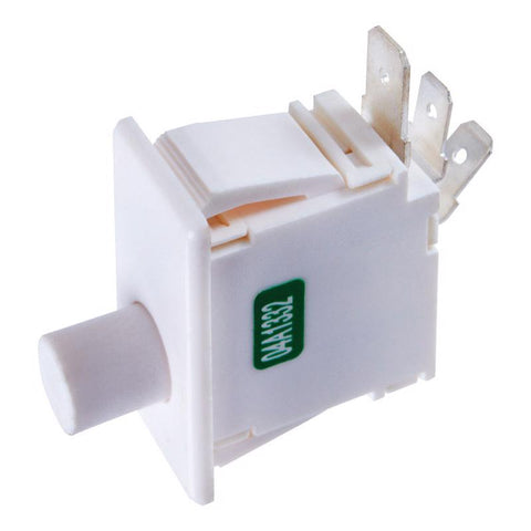 Interruptor de encendido momentáneo Jandorf de 16 A para electrodomésticos, blanco, 1 ud.