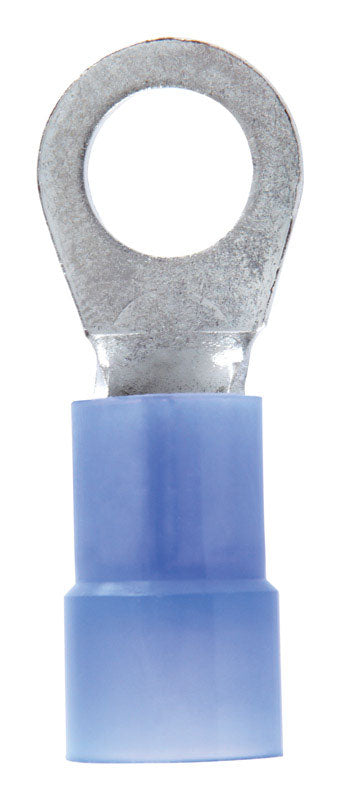 Jandorf 6 Ga. Insulated Wire Ring Terminal Blue 2 pk