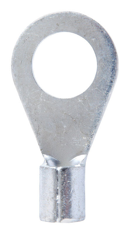 Jandorf 6 Ga. Uninsulated Wire Ring Terminal Silver 2 pk