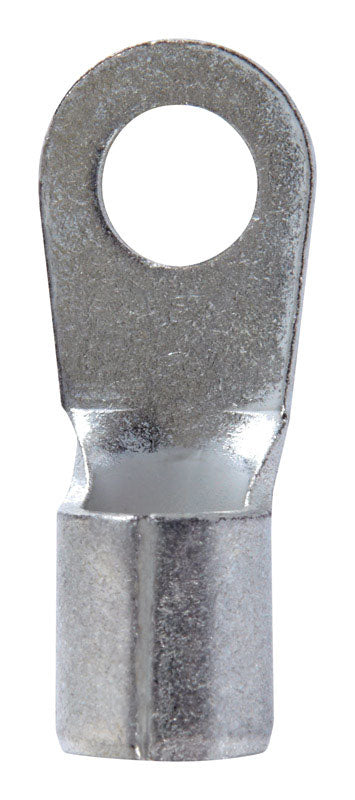 Jandorf 6 Ga. Uninsulated Wire Ring Terminal Silver 2 pk