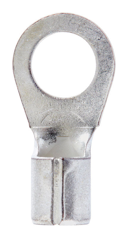 Jandorf 6 Ga. Uninsulated Wire Ring Terminal Silver 2 pk