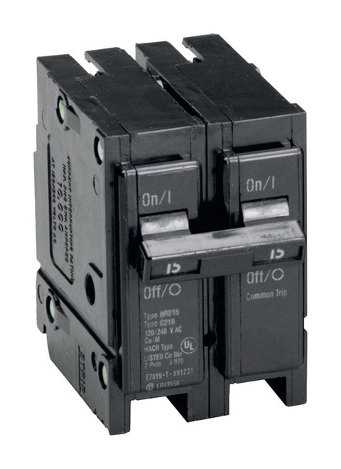 Eaton 15 amps Plug In 2-Pole Circuit Breaker