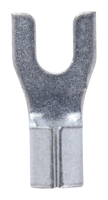 Jandorf 12-10 Ga. Uninsulated Wire Spade Terminal Silver 5 pk