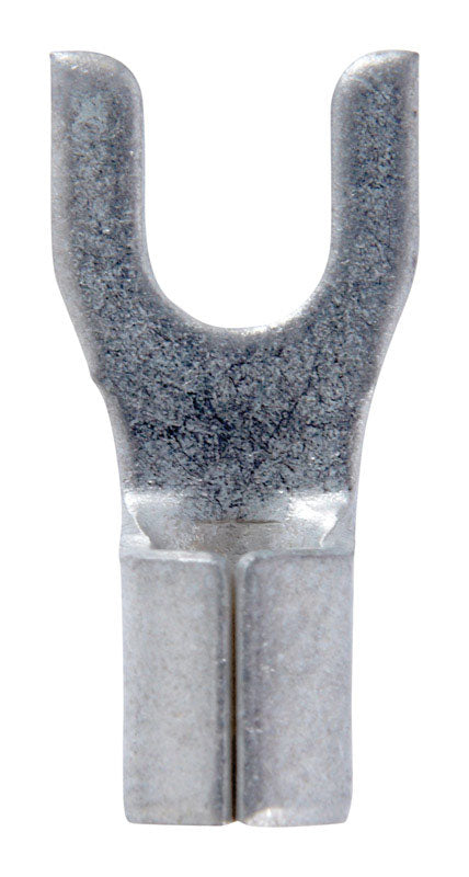 Jandorf 12-10 Ga. Uninsulated Wire Spade Terminal Silver 5 pk