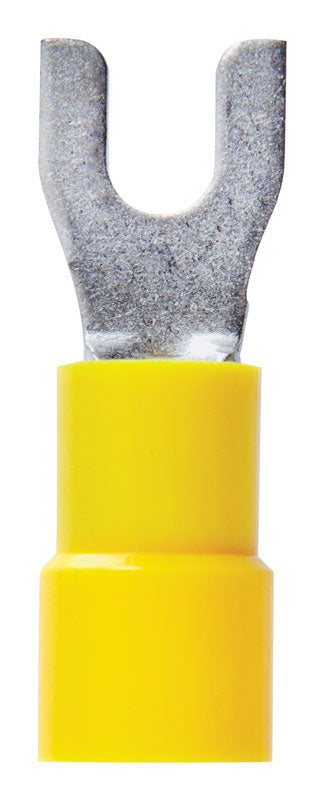 Jandorf 12-10 Ga. Insulated Wire Spade Terminal Yellow 5 pk