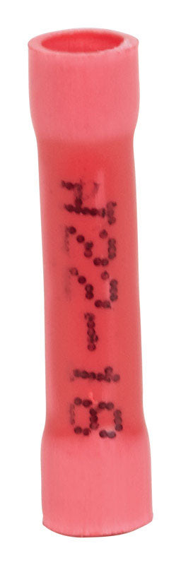 Jandorf 22-18 Ga. Insulated Wire Terminal Butt Splice Red 5 pk