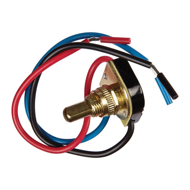 Interruptor de encendido para electrodomésticos Jandorf de 6 amperios, de un polo o de 3 vías, con botón pulsador, latón, 1 ud.
