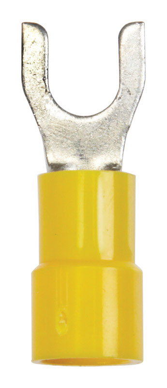 Jandorf 12-10 Ga. Insulated Wire Spade Terminal Yellow 5 pk