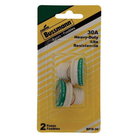 Bussmann 30 amps Type S Plug Fuse 2 pk