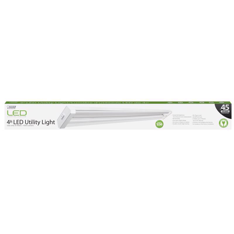 Feit SHOP Luz utilitaria LED de 2 luces de 48 pulg., 45 W cada una