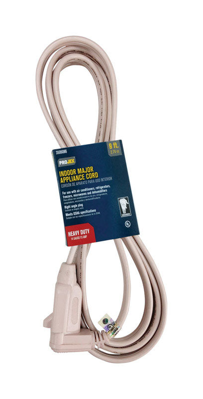 Projex 14/3 SPT-3 250 V 9 ft. L Appliance Cord
