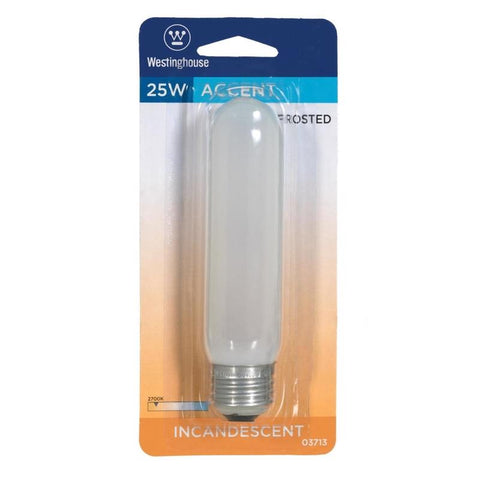 Westinghouse 25 W T10 Tubular Incandescent Bulb E26 (Medium) White 1 pk (Pack of 6)