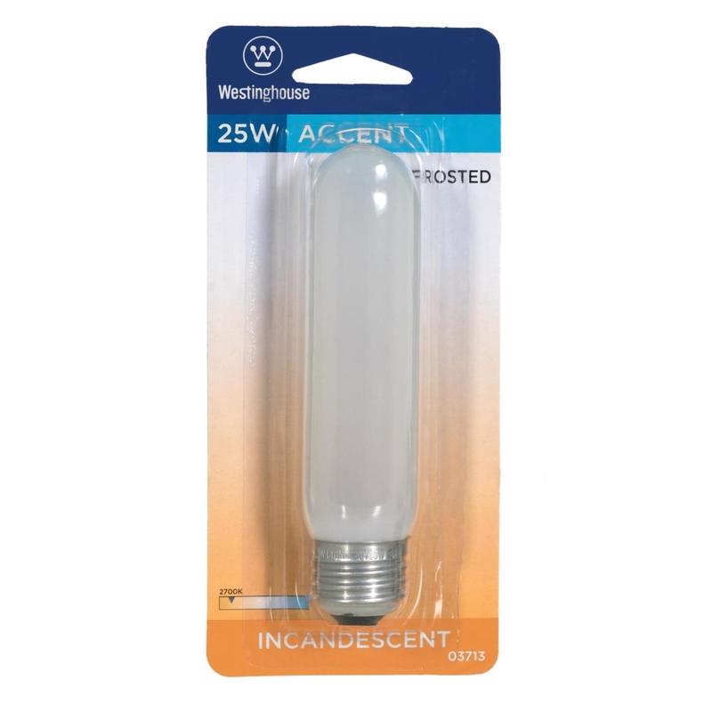 Westinghouse 25 W T10 Tubular Incandescent Bulb E26 (Medium) White 1 pk (Pack of 6)