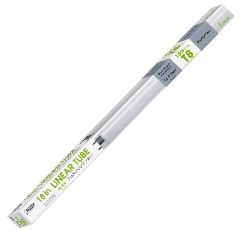Feit Legacy Bulbs 15 W T8 1.1 in. D X 17.7 in. L Fluorescent Bulb Cool White Linear 4100 K 1 pk (Pack of 6)