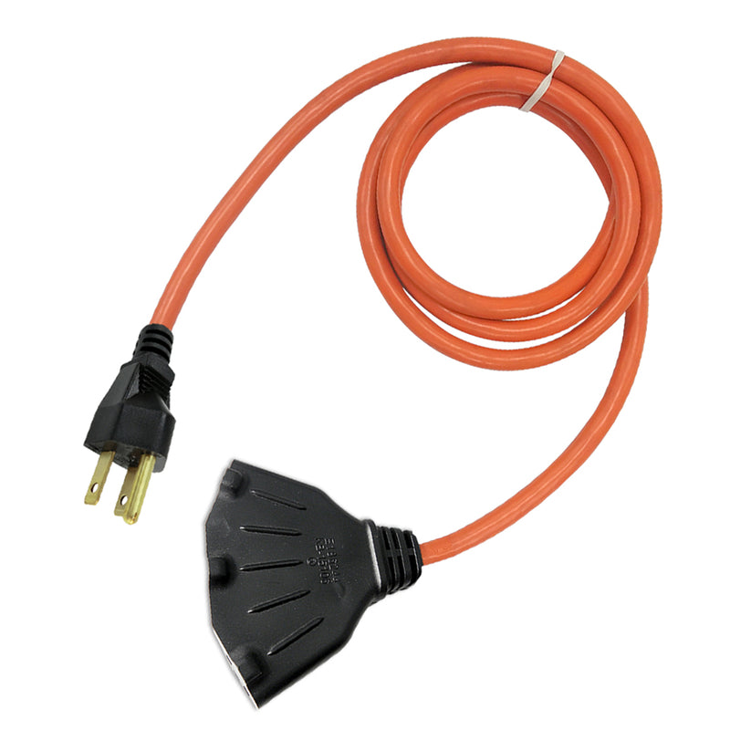 Projex Cable de extensión naranja de 10 pies para interiores o exteriores 12/3 SJTW