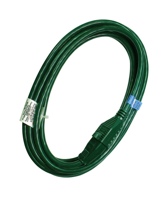 Projex Cable de extensión verde de 15 pies para interiores o exteriores 16/3 SJTW