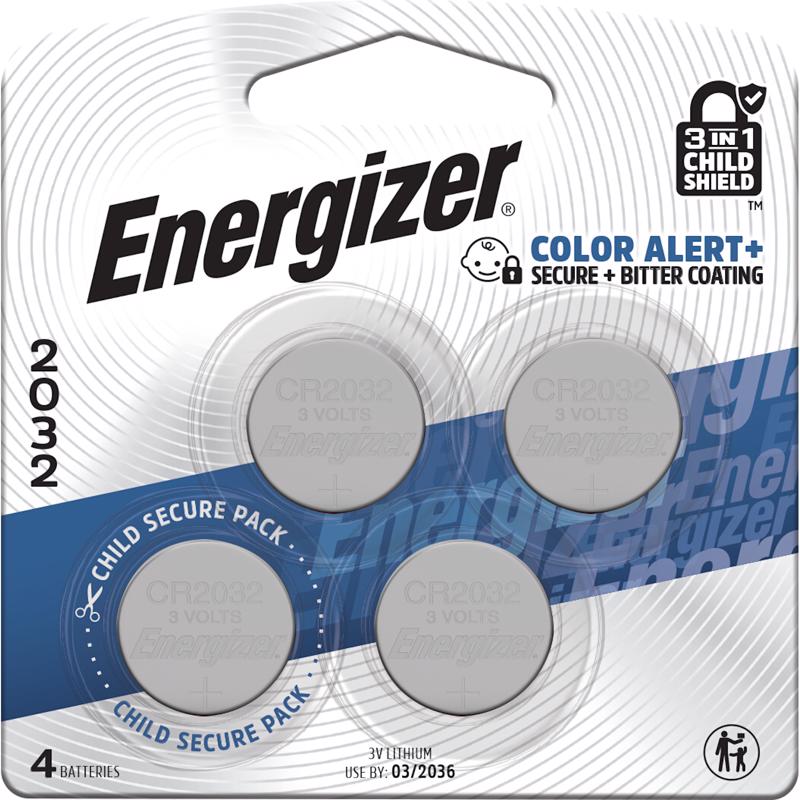 Energizer Litio 2032 3 V Pila electrónica/reloj Paq. de 4