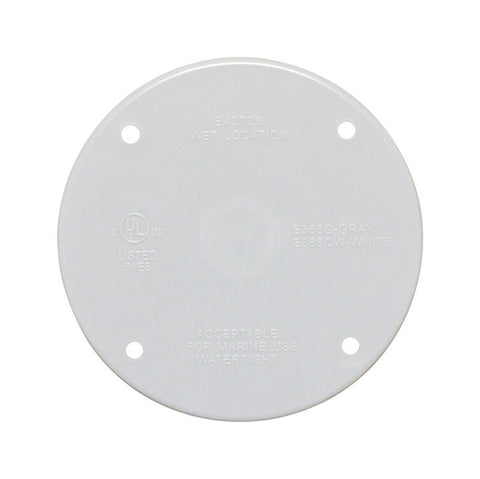 Sigma Engineered Solutions Round Plastic 4.29 in. H X 4.29 in. W Flat Box Cover