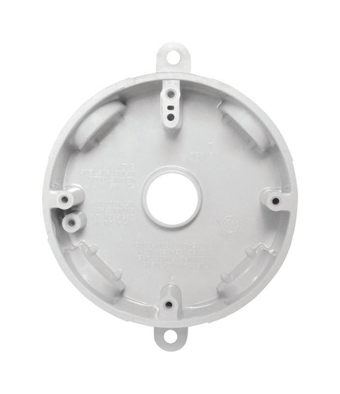 Sigma Engineered Solutions New Work 14.8 cu in Round Plastic Weatherproof Box White