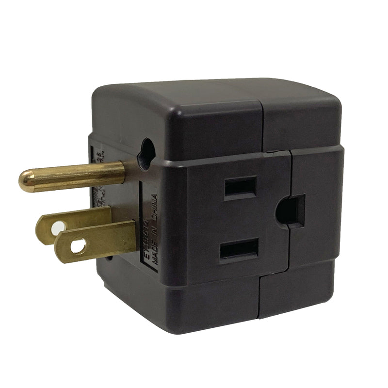 Projex Grounded 3 outlets Adapter 1 pk (Pack of 10)