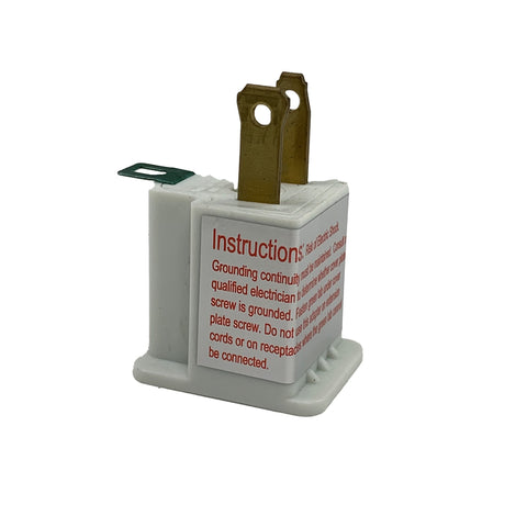 Projex Grounded 1 outlets Grounding Adapter 1 pk (Pack of 25)