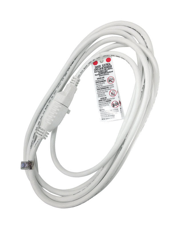 Projex Outdoor 15 ft. L White Extension Cord 16/2 SJTW