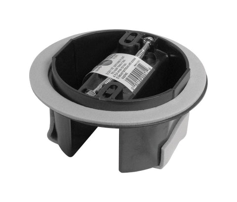 Cantex New and Old Work Round PVC 1 gang Junction Box Gray
