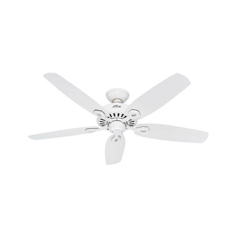 Hunter Builder 52 in. Snow White White Indoor Ceiling Fan